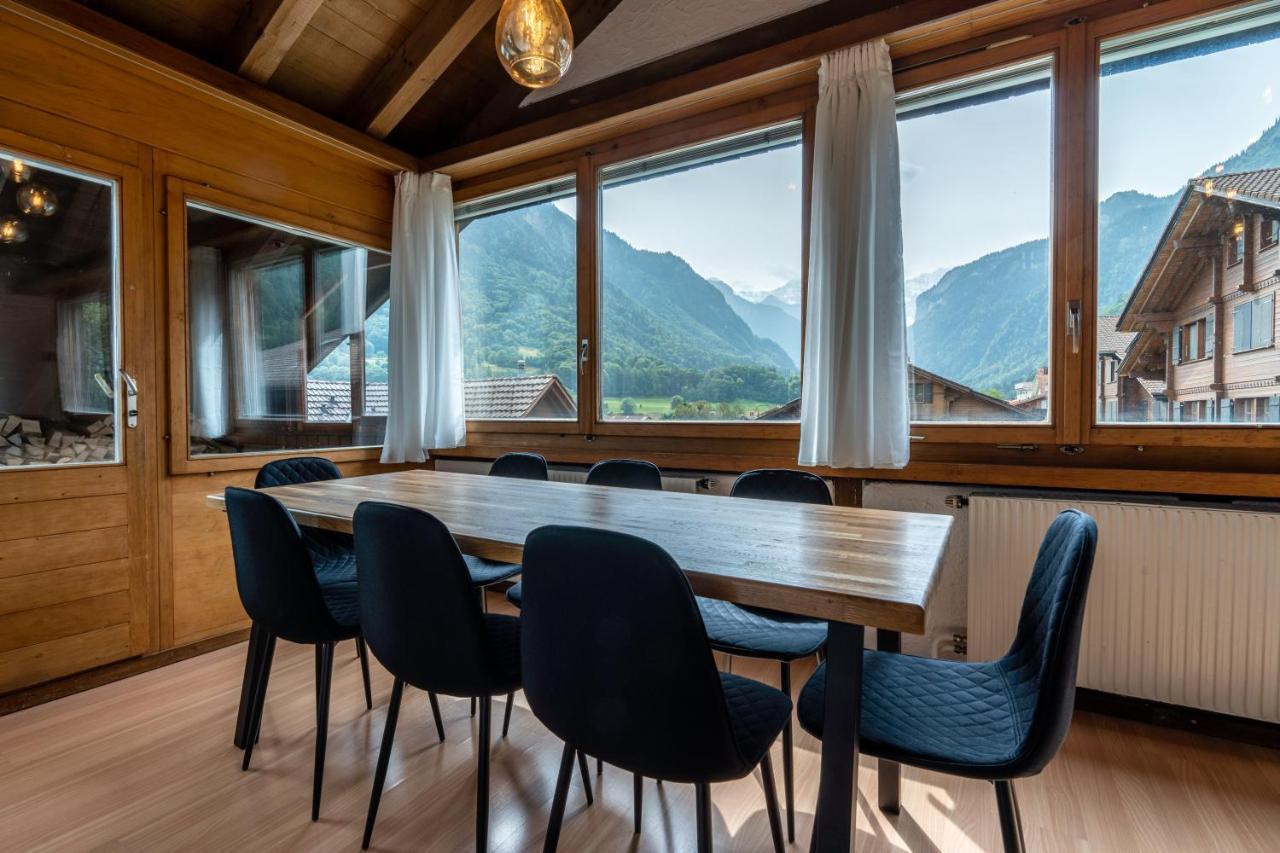 Jungfrau-View Apartment, Terrace & Free Parking Вільдерсвіль Екстер'єр фото