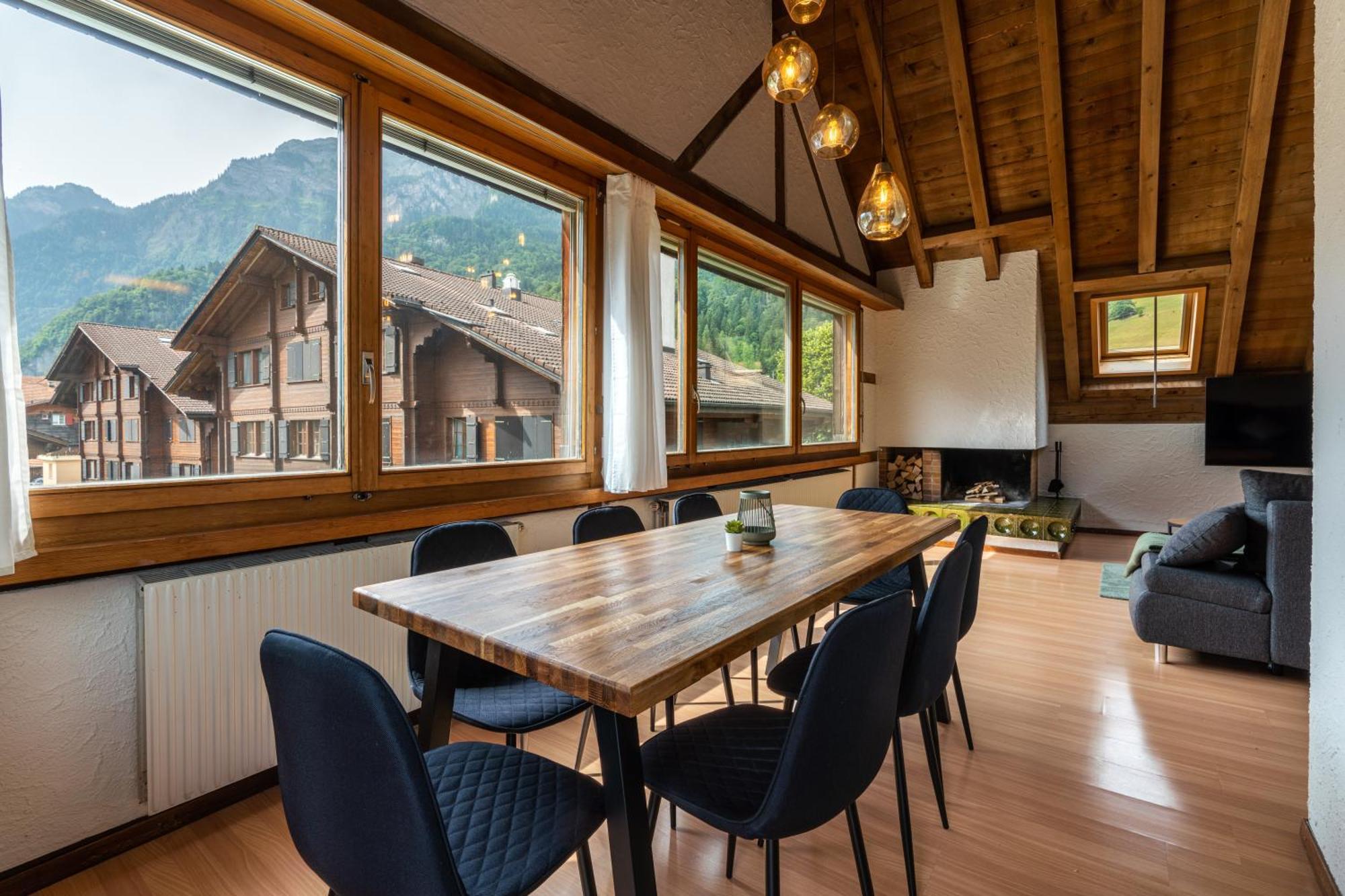 Jungfrau-View Apartment, Terrace & Free Parking Вільдерсвіль Екстер'єр фото
